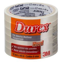 FITA DUREX 3M-GDE.12MMX40MTS 6X1UN