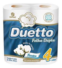 PAPEL HIG.DUETTO NT. F.D. 16X4X30MT