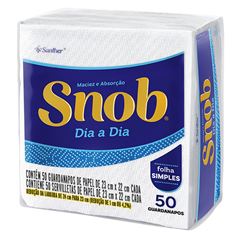 GUARDANAPO SNOB F.S. P 23X22CM 16X50UN