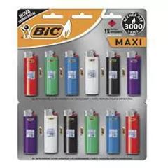 ISQUEIRO BIC MAXI DEC. SORTIDO 12X1UN