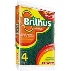 ESPONJA BRILHUS M.USO ECONOMICO 12X4UN