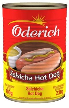 SALSICHA ODERICH HOT DOG(05/29) 12X230GR