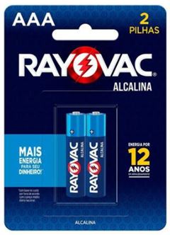 PILHA RAYOVAC PAL.ALC.AAA LR03 SM