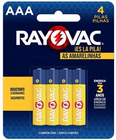 PILHA RAYOVAC PAL.AAA4 SM(10307) 6X4UN
