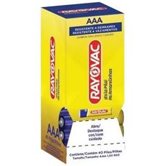 PILHA RAYOVAC PAL.AAA4  TUBO(10303)10X4U