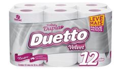 PAPEL HIG.DUETTO VELV F.D. L+P- 6X12X30M