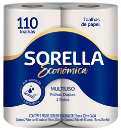 TOALHA PAPEL SORELLA 55 TOALHAS