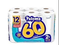 PAPEL HIG.PALOMA NT. L+P- 60MT 6X12X60MT