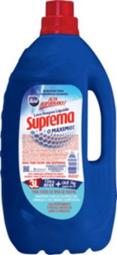 SUPREMA LAVA ROUPAS LIQ.AZUL(03/27)6X3LT