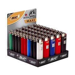 ISQUEIRO BIC MAXI SORT.BANDEJA 50X1UN	