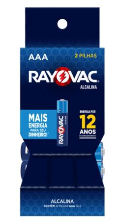 PILHA RAYOV.PQ.ALC.AAA2 TUBO(20321)16X2