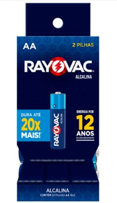PILHA RAYOVAC ALC.AA TUBO(208010)16X2UN