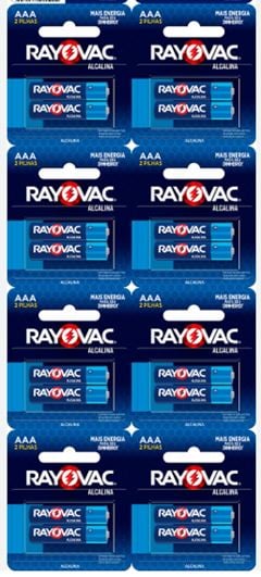 PILHA RAYOVAC PAL.ALC.AAA2 CT (20958)8X2
