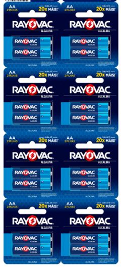 PILHA RAYOVAC PQ.ALC.AA2 CT (20859)8X2U