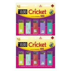 ISQUEIRO CRICKET MINI ORIGIN /FLU 10X1UN