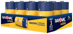 PILHA RAYOVAC GR.”D” R20(10210) 12X1UN