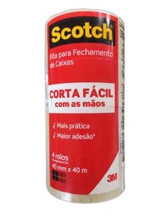 FITA 3M SCOTH TRANSPARENTE CORTA FACIL45MMX40M