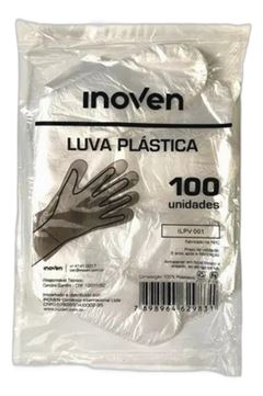 LUVAS INOVEN PLASTICAS 2X100UN(01/27)