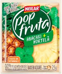 REFRESCO POP FRUTA ABACAXI C/HORTE 20X25GR