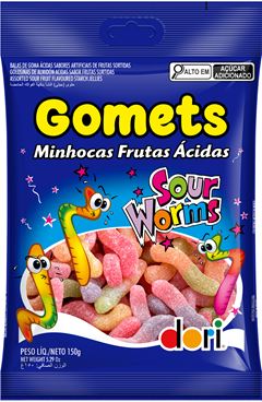 DORI GOMETS MINHOCA ACIDA 12X150GR 09/27