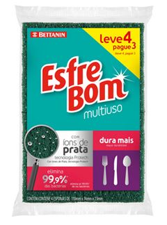ESPONJA ESFREBOM MULT. 12X4UN