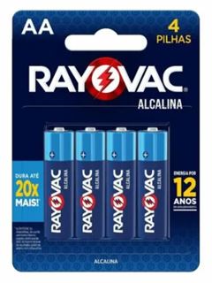 PILHA RAYOVAC ALC.AA4 SM(20866) 6X4UN