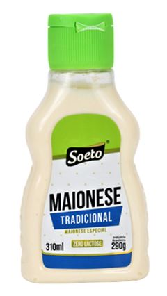 MAIONESE SOETO TRADICIONAL  BISNAGA 8X290 12/26