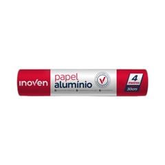 PAPEL ALUMINIO INOVEN  30CM-4MT 25X4MT