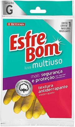 LUVA ESFREBOM LATEX G MULTIUSO 6X1UN