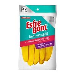 LUVA ESFREBOM LATEX P MULTIUSO 6X1UN