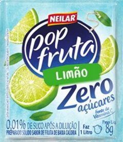REFRESCO POP FRUTA ZERO LIMAO 15X8GR