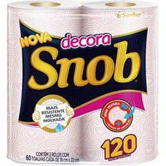 TOALHA PAPEL SNOB DECOR 60FLS 19X20CM