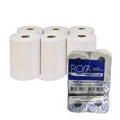TOALHA PAPEL BANH.ROSA SUPREME 6X20X200M