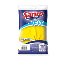 LUVA BOR.SANRO FIT AMAR.- M 5X1UN