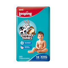 FRALDA LOOPING LOONEY TUNES XXG