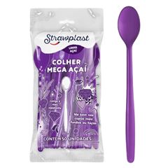 COLHER MEGA ACAI ROXA 1X50UN