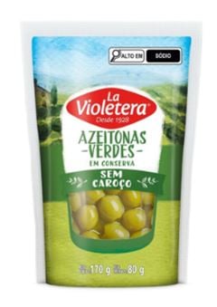 AZEITONA VERDE LA VIOLETER SEM CAROÇO SACHE