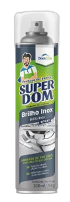 LIMPA BRILHO INOX SUPER DOM SPRAY1X300ML