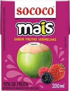 AGUA COCO MAIS COCO FR.VERMELHA 12X200ML