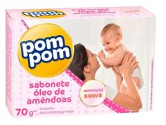 SABONETE  POMPOM OLEO DE AMENDOAS 12X70GR