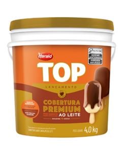 CHOCOLATE COBERTURA HARALD TOP AO LEITE PREMIUM 4,0KG