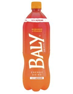 ENERGETICO BALY MORANGO E PESSEGO SEM AÇUCAR PET