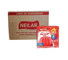 GELATINA NEILAR MORANGO 48X20GR