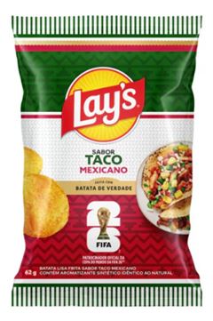 ELMA CHIPS LAYS COPA TACO MEXICAN 1X62GR