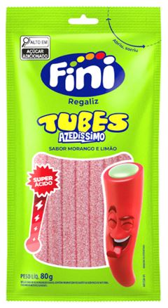 FINI TUBES SUPER ACIDO MORA/LIMA  6X80GR