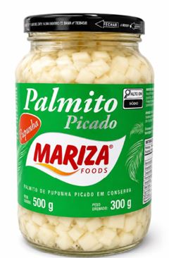 CONSERVA PALMITO PUPUNHA PICADO MARIZA 5X300GR