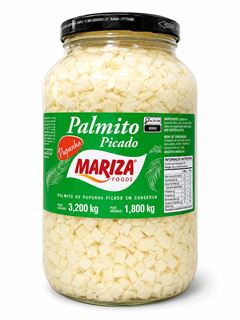 CONSERVA PALMITO PUPUNHA PICADO MARIZA 1X1,8KG
