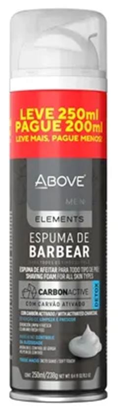 ESPUMA DE BARBEAR ABOVE AERO CARVAO ATIV