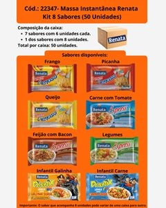 KIT MASSA INSTANTANEA RENATA 8 SABORES