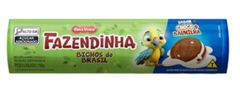 BISCOITO RECHEADO FAZENDINHA CHOCOLATE BAUNILHA 12X108GR